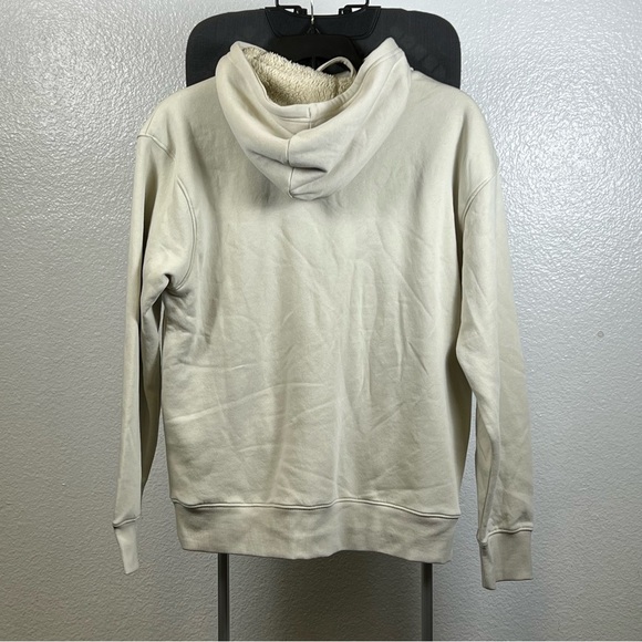 Goodfellow Men's Cream Hoodie Ultra-Soft Fleece Sweater Size L - Picture 5 of 13